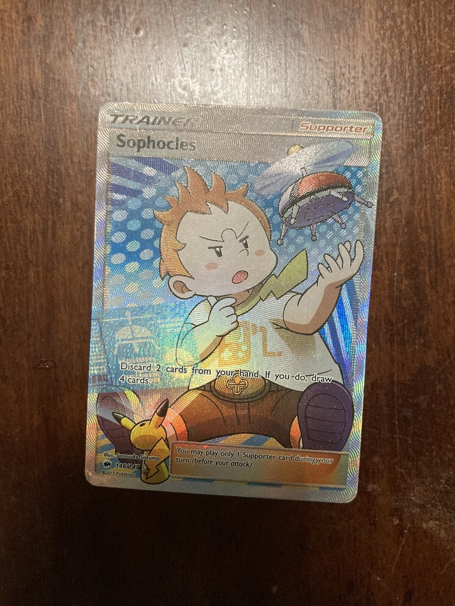 Pokmon TCG Sophocles Burning Shadows 146/147 Holo Full Art | eBay