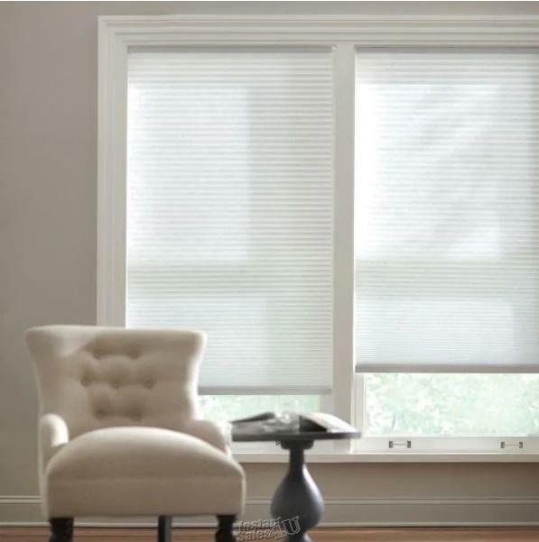 Snow Drift Cordless Light Filtering Cellular Shade 48 in. W 