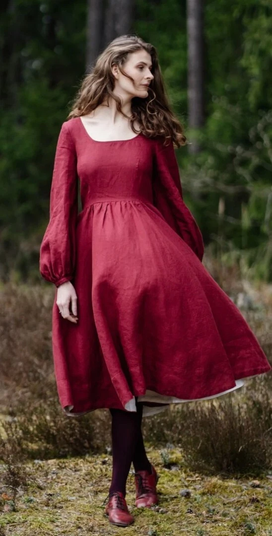 Marsala top dress long