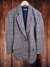 Womens Blazer Tweed Jacket Size 8 Linda Allard