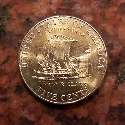 GOLD PLATED 2004-D JEFFERSON NICKEL COIN - #B0002