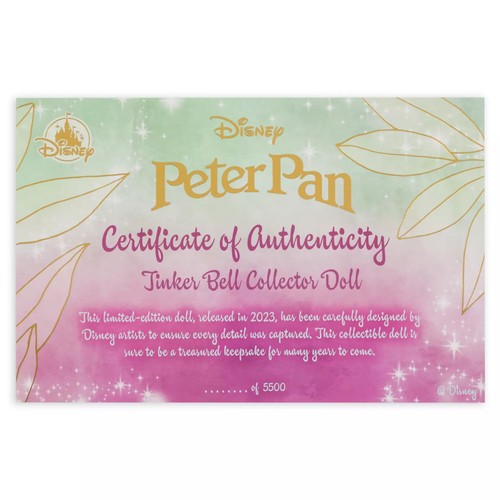 LIMITED EDITION Disney Store Tinker Bell 70th Anniversary Puppe - Peter Pan - Bild 15 von 15