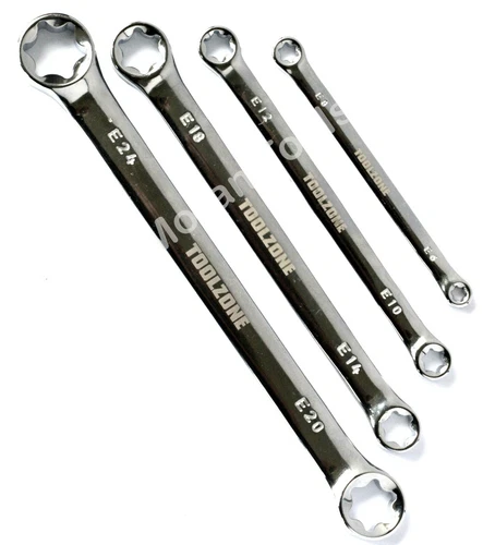 E Torx spanner set Female Ring Star Wrench Steel E6 E8 E10 E12 E14 E18 E20 E24