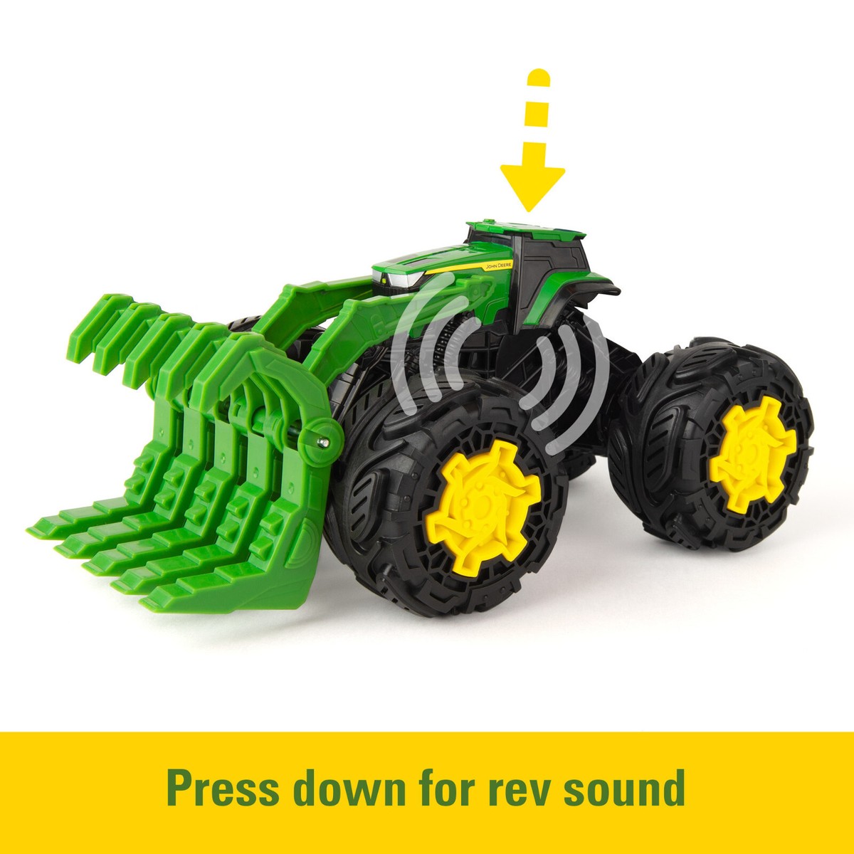 Tomy 47327 Monster Treads John Deere Rev Up Tractor toy tractors