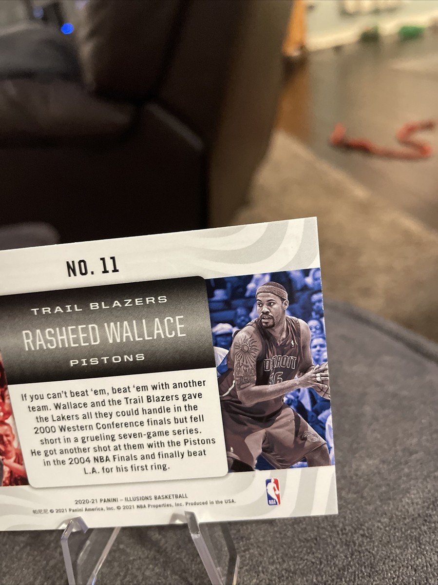 2020-21 PANINI RASHEED WALLACE Auto /49 2020-21 Panini Illusions