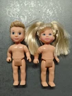 Vintage Lot 2 Barbie Mini Dolls SIMBA Babies Boy and Girl