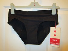 THINX BRIEF BLACK HEAVY ABSORBENCY PERIOD-PROOF MODAL PANTIES SIZE SMALL