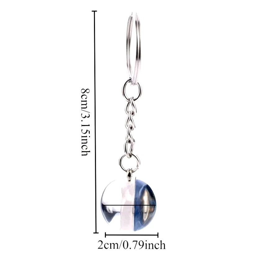 Sagittarius Keychain Glow in the Dark Zodiac Sign Key Ring Astrology Accessory - Image 4 of 4
