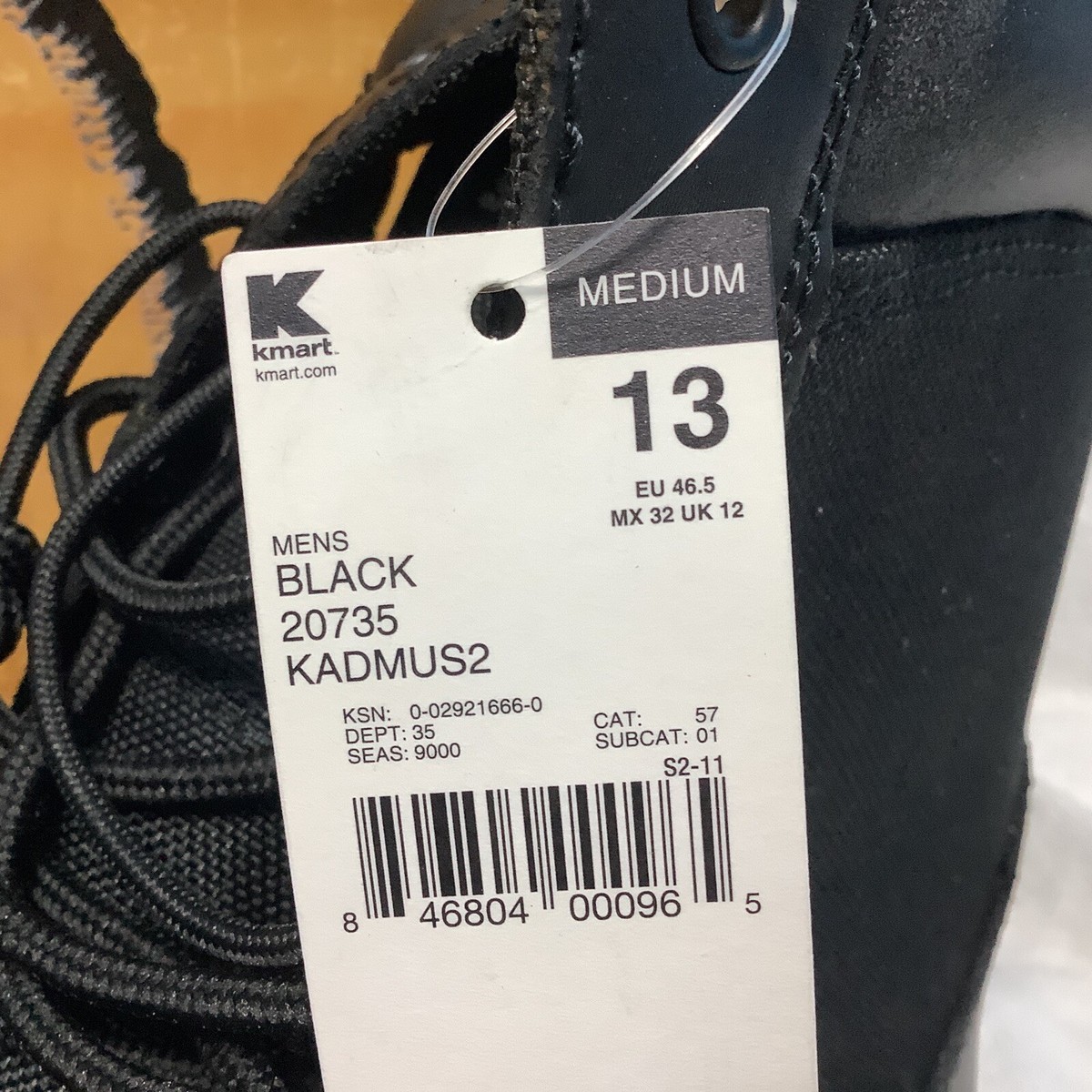 Texas Steer Men's Kadmas 2 Steel Toe Work Boot Black Size 13 Model