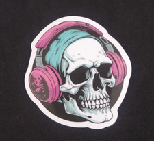Colorful Cool  Creepy Evil Skeleton Sticker 2.38" x 2.25" N 