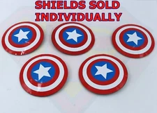 Mego Captain America Shield & Sticker ~Repro Part For 8" Vintage Action Figure
