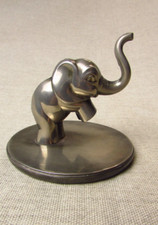 1960's Vintage Metal Rearing Elephant Ring Tree *