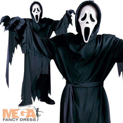Scream Ghost Face Kinder Kostüm Halloween Horror Jungen Kinder Teens Kostüm