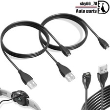 2 Pack Replacement For Garmin Charger Data USB Cable 010-12491-01 Fenix 5/5S/5X