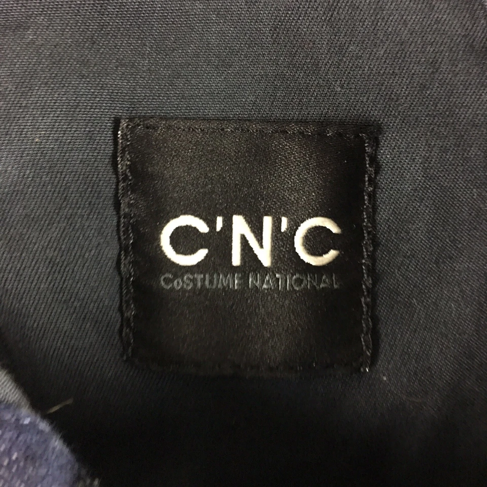 Disfraz National C'N'C Mujer Denim Chaleco Azul Oscuro Gris Bolsillos Talla US M Italia 42 Foto 4 de 4