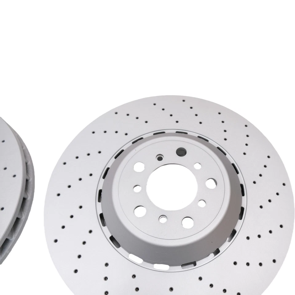 2Pcs Rotors Front Vented & Drilled Brake Disc  For BMW M5 M6 F06 F10 F12 F13 - Image 4 of 4