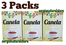 3 Packs Cinnamon Tea / Te de Canela 75 Wrapped Tea Bags Infusion Made in Mexico