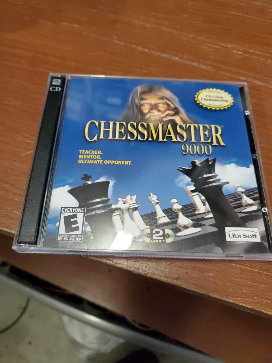 Chessmaster 9000 PC CD Rom Two Disc Ubi Soft Jewel Case Edition Disc Are  Mint