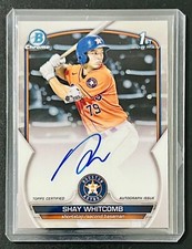 Shay Whitcomb 2023 Bowman 1st Chrome On-Card Auto #CPA-SW Prospect Rookie Astros