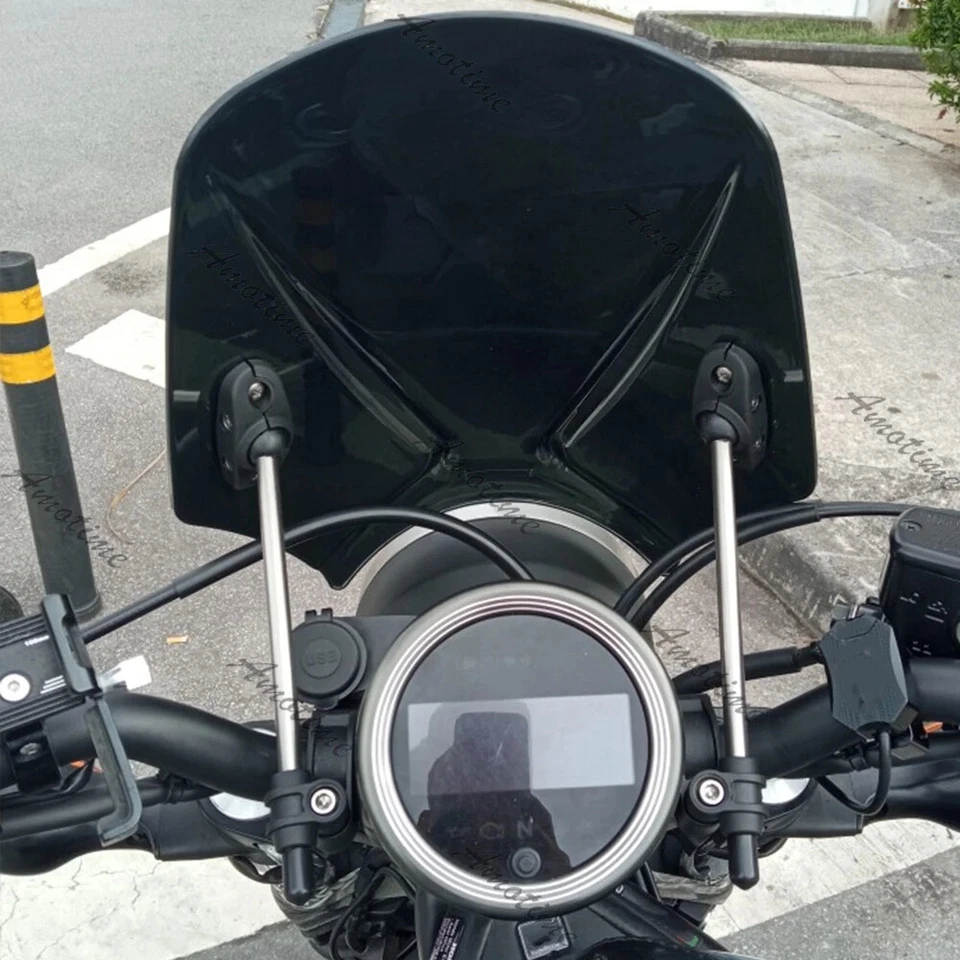 Motorcycle Windscreen Windshield For Bullet/Meteor/Classic 350 500 Interceptor Foto 4 de 4