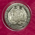 Maryland 33.7 Grams Sterling .925 Silver Proof Vintage Coin 92.5% Round Medal