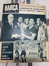 1971 Official Magazine Barcelona 2-1 Leeds United Final Inter-Cities Fairs Cup