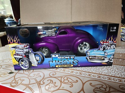 41 Willys Coupe in Rare Purple Muscle Machine. Nice New in The Box