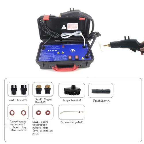 3000W Comercial Nuevo Portátil Limpiador de Vapor Máquina de Limpieza de Tapicería de Coche 220V - Imagen 2 de 10
