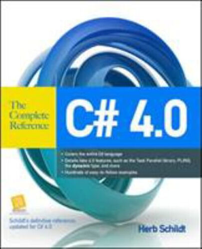 C# 4. 0 the Complete Reference Paperback Herbert Schildt - Foto 1 di 2