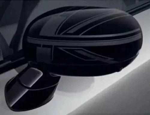 NEW MINI F65 F66 F67 U25 HERITAGE UNION JACK BLACK MIRROR CAP SET 51165B35211/12