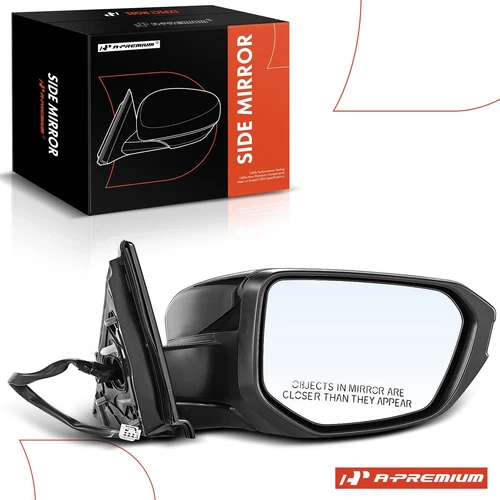 A-Premium Black Power Mirror w/ 3Pins Passenger Side for Honda Civic 2016-2021