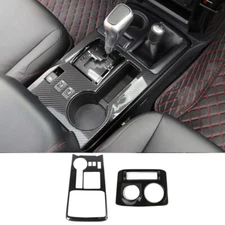 Carbon Fiber Interior Gear Shift Panel Cover Trim For 4Runner 2010+ SR5/LIMITED