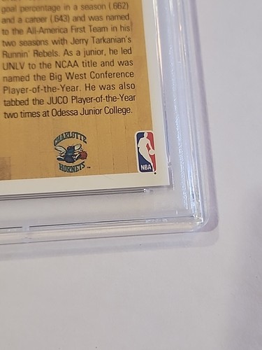 Larry Johnson Autographed Hand Signed on Card 1991-92 Upper Deck #2 Rookie - PSA - Picture 10 of 15