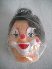 Clown Head with Hat Brown Hair Doll Making 2.5 x 3.5 inches C