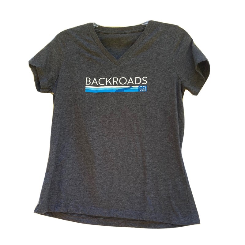 Backwoods gray v-neck T-shirt 