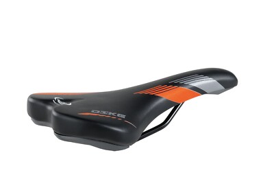 Sattel Montegrappa Dike Ebike Gravel Enduro Memory Foam schwarz/orange