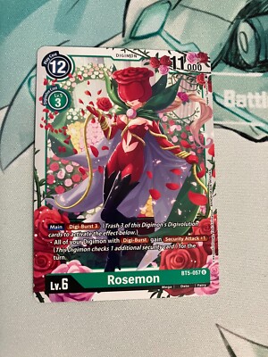 Rosemon BT5-057 U Digimon CCG | Battle of Omni NM