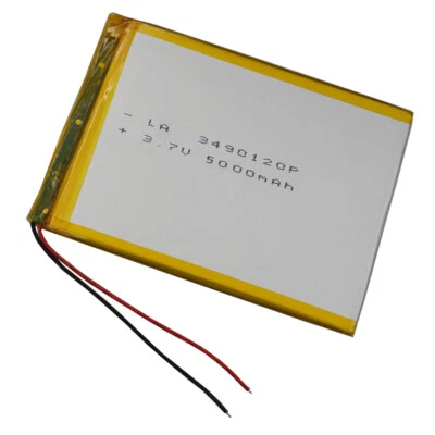 XINJ Batteria 3.7V 5000 mAh polimero Li Lipo cella 3490120 per tablet PC GPS PDA netbook