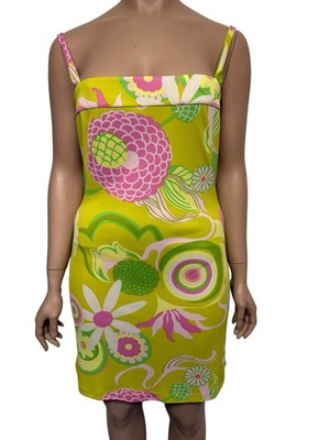 lime green print dress Enzo Lime Green Tropical Print Midi Dress – Finery London