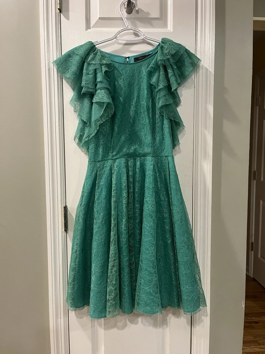 bcbg green lace dress Lace maxi dress