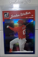2023 Donruss Retro 1990 Variation Jordan Walker #241 Holo Blue Reversed Image 