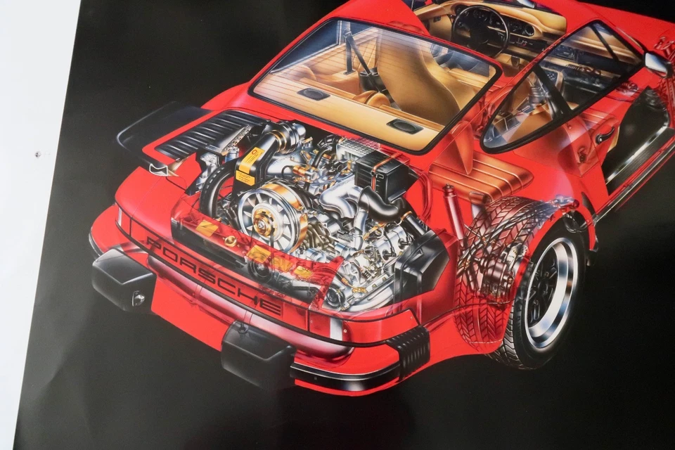 Original Vintage PORSCHE Poster - Image 3 of 4