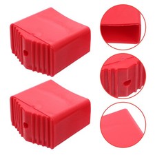 2Pcs Durable Rubber Ladder Feet Pads Red Non Slip Step Ladder Foot Covers