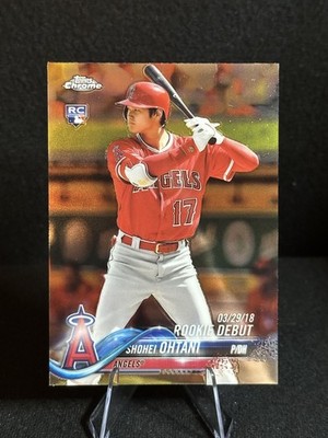 2018 Shohei Ohtani Topps Chrome Update Rookie Card #HMT32