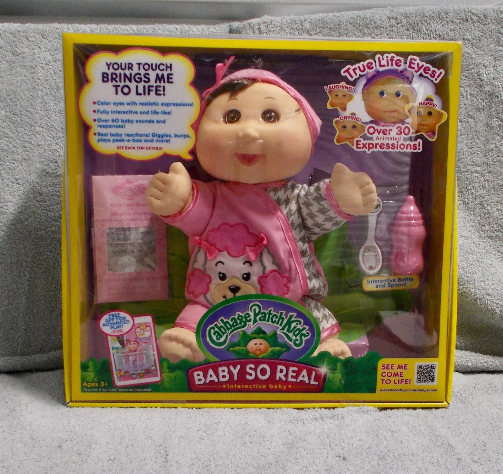 NEW BABY SO REAL CABBAGE PATCH KIDS BABY DOLL
