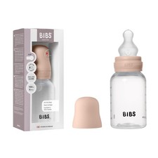 BIBS Plastic Baby Bottle, 150 ml, 1-Pack, Silicone Nipple, Blush Anti-Colic...