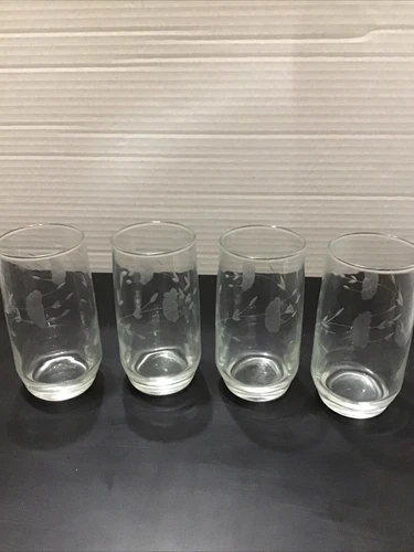 Princess House Heritage 4 Crystal 11 Oz 5" Tumblers Glasses #460