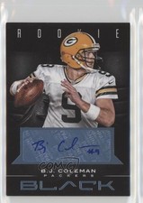 2012 Panini Black Rookie Platinum Signatures 10/49 BJ Coleman #104 Auto 0jd0