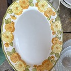 Metlox Poppy Trail 1177 Floral Oval Ceramic Platter California — photo 2