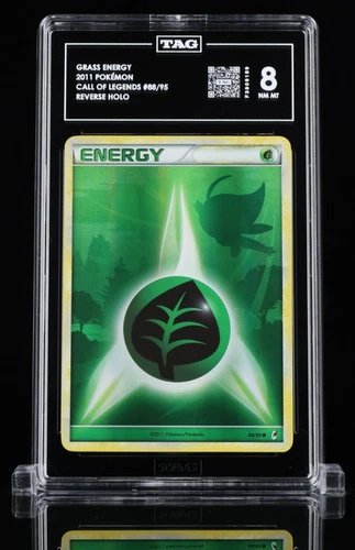 2011 POKEMON CALL OF LEGENDS 88/95 GRASS ENERGY REVERSE HOLO - TAG 8 NM